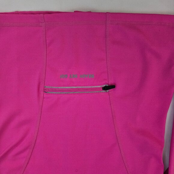 Gap Fit DRY Girls Happy Pink Activewear Full Zip Running Track Jacket Size Large - Picture 6 of 16